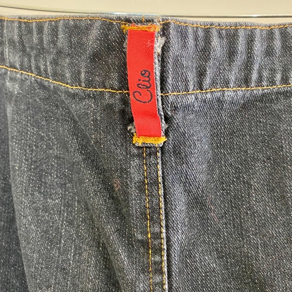Clio Dark Wash Jean Lace Up Skirt Size 16 - Picture 4 of 5